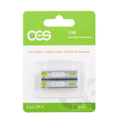 CES先進儲能AAA 7號電池 USB充電，1.5V恒壓，多場景應用的數碼新選擇